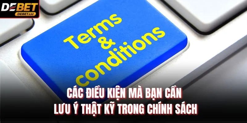 Điều Khoản Điều Kiện Debet Quy Định Và Cam Kết Chi Tiết 2026 3 Các điều kiện mà bạn cần lưu ý thật kỹ trong chính sách